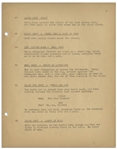 Moe Howard's 33pp. Script Dated April 1942 for The 1943 Three Stooges Film ''They Stooge to Conga'' -- With Original Writing on Cover & Title Page -- Archival Repair to Cover, Else Very Good